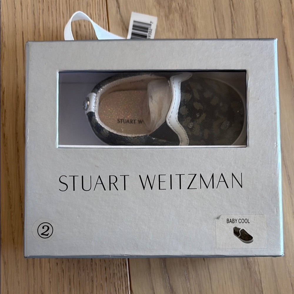 Stuart Weitzman Blue and White Baby Walker Shoes